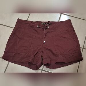 prAna Tess Shorts | Size XS | Dark Plum / Raisin